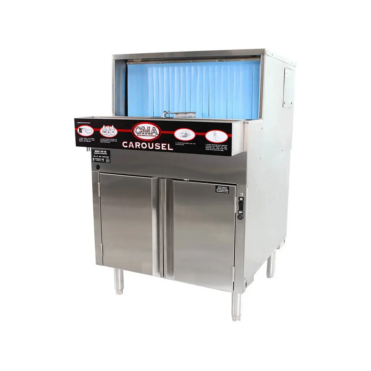 CMA Dishmachines GL-C 25" Rotary Undercounter Glasswasher, Low Temp - 1000 Glass/Hr - 208/230V