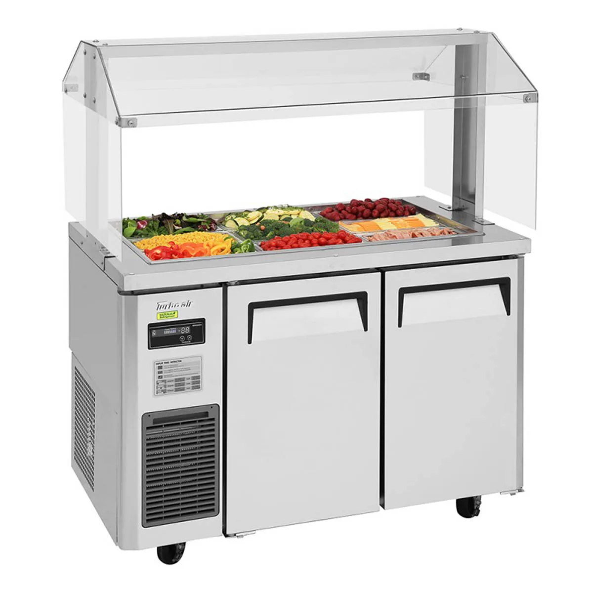 Turbo Air JBT-48-N 47" J Series Refrigerated Buffet Table, (2) Section,  (9) Pan, 11.0 cu. ft.