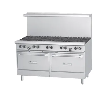 Garland US Range U60-G60SS 60" Gas Restaurant Range w/ 60" Full Griddle, (2) Cabinet Base, 90.000 BTU