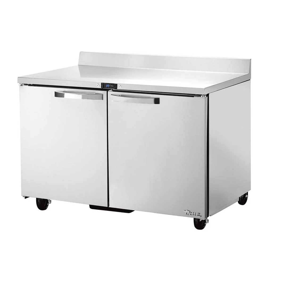 True TWT-48-HC~SPEC3 48" 2-Section Worktop Refrigerator w/ 2 Doors, Stainless Steel