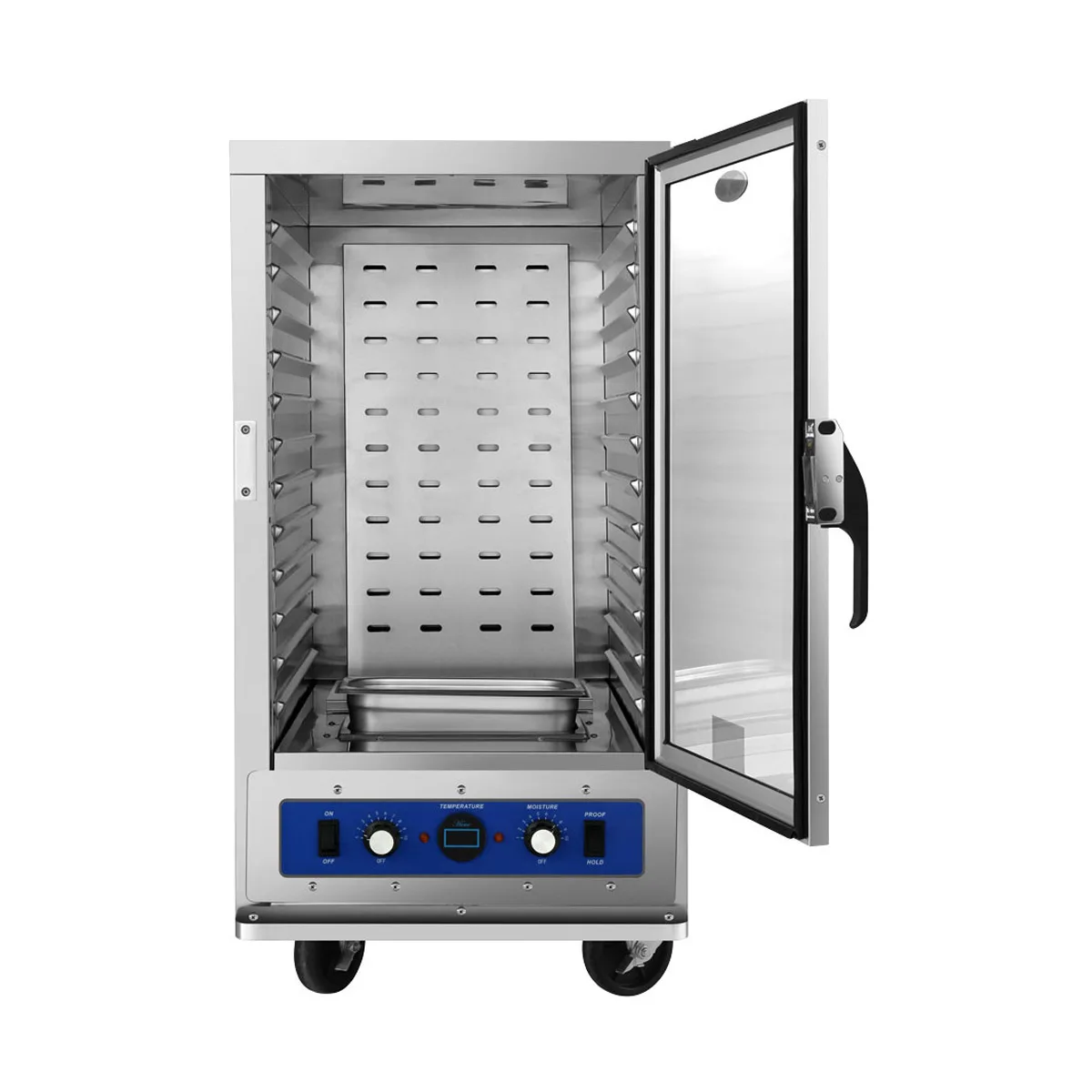 Atosa USA ATWC-9-P 42"H Heated Holding Cabinet, 12-Pan (18x26), Stainless Steel, Insulated, Mobile, 80-220°F