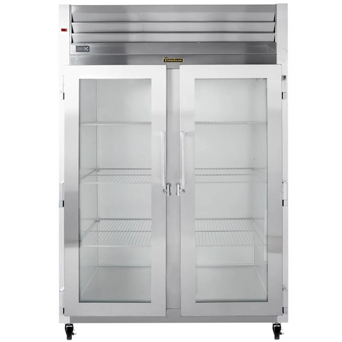 Traulsen G21010 52" 2-Section Reach-In Refrigerator w/ 2 Glass Doors (hinged left/right), Top Mount, 46.9 cu. ft.