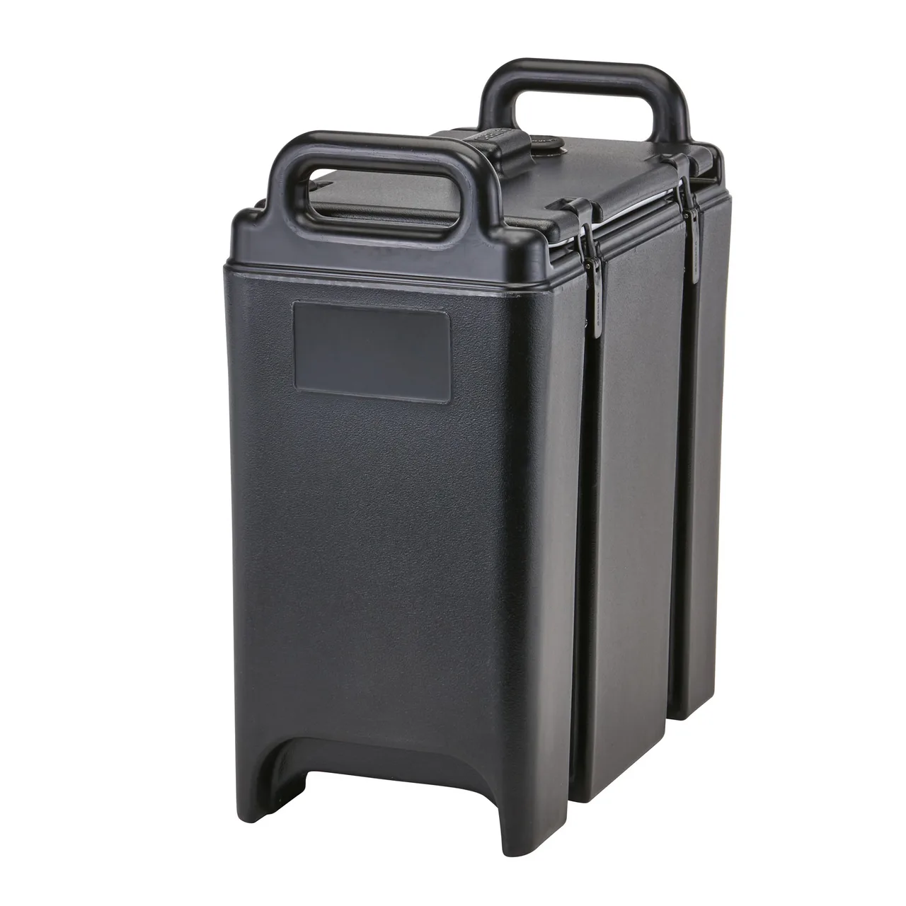 Cambro 350LCD110 Camtainer® Black Insulated Soup Carrier - 3-3/8 Gallon
