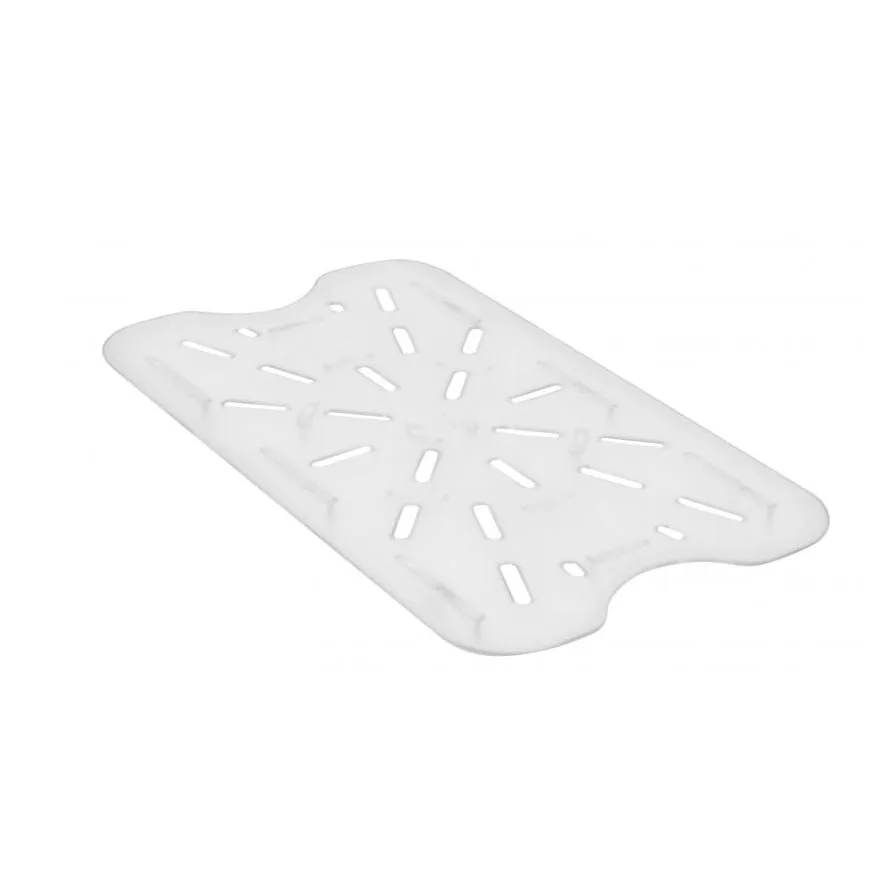 Omcan USA 85135 Drain Shelf for 12" x 18" Food Storage Container, Clear Polycarbonate, NSF