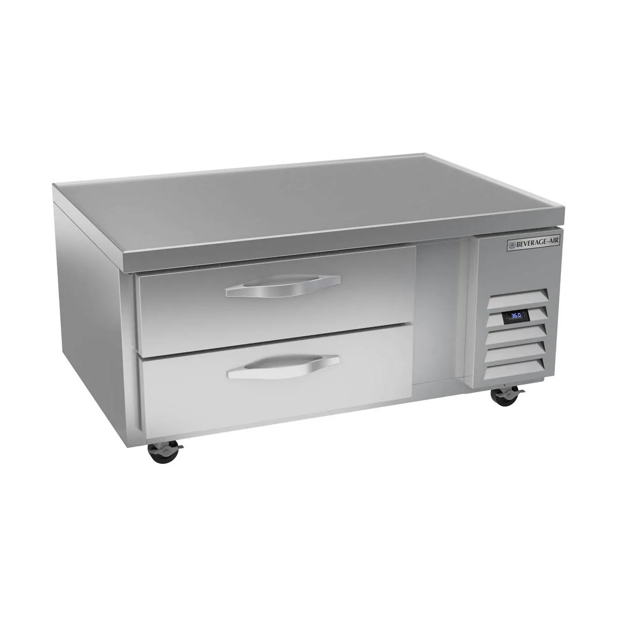 Beverage Air WTRCS48HC 48" 2 Drawers Refrigerated Chef Base w/ Marine Edge, 8.6 cu. ft.