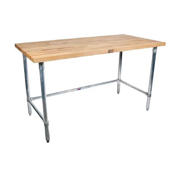 BK Resources MFTGOB-7236 Work Table with Galvanized Open Base