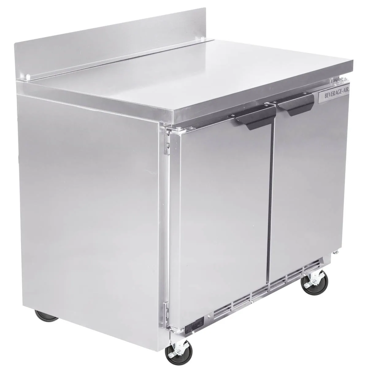 Beverage Air WTR34HC 34" 2-Section Worktop Refrigerator w/ 2 Doors, 6 cu. ft.