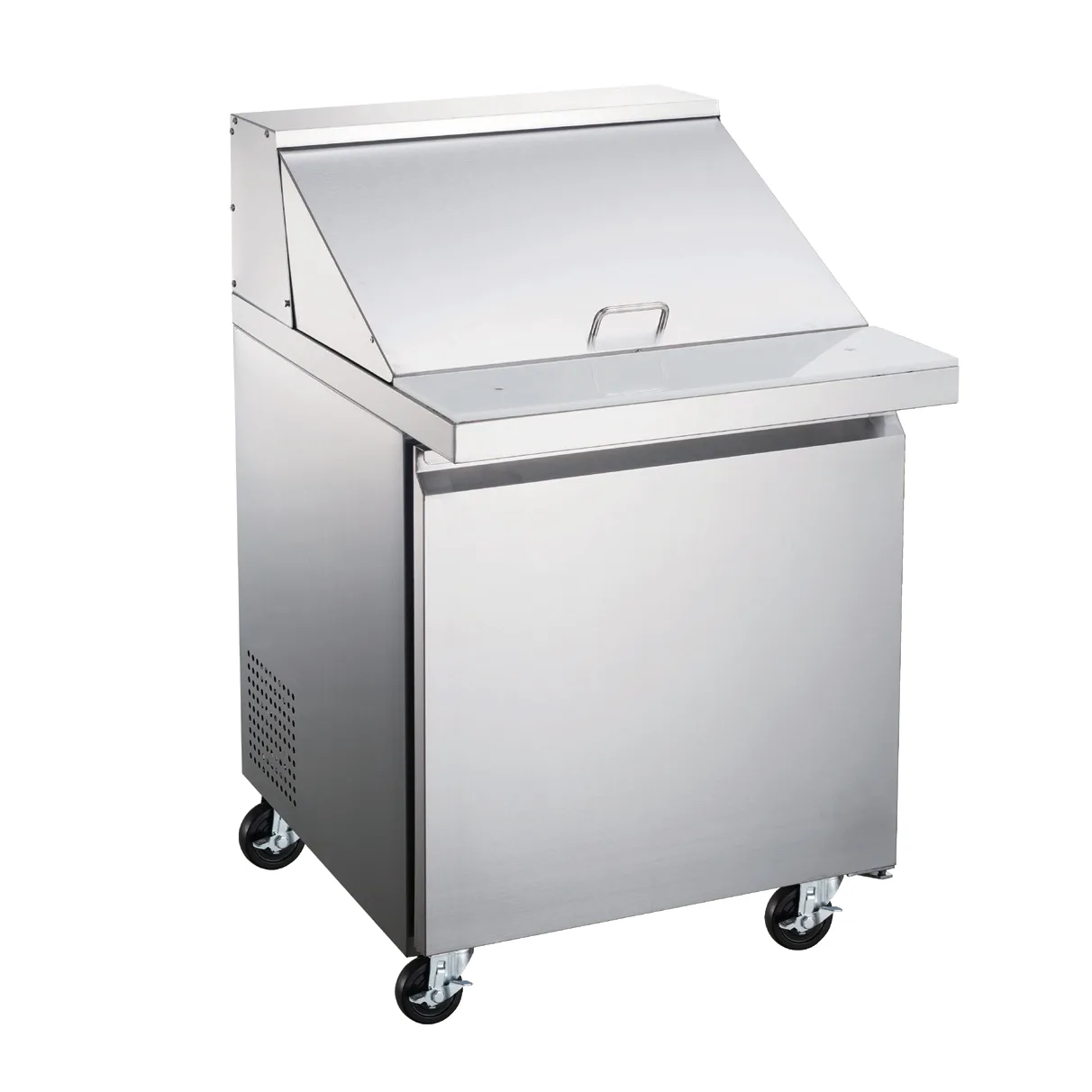 Omcan USA 50049 27" One Section Mega Top Sandwich / Salad Prep Table w/ 1 Door, 9 Pans