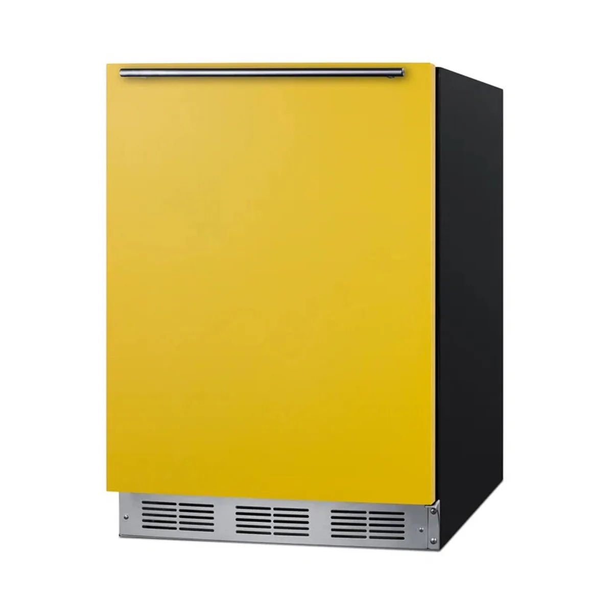 Summit BRF631BKY 23" Undercounter Freezer in Black, w/ Saffron Gold Door, 5.1 cu. ft.