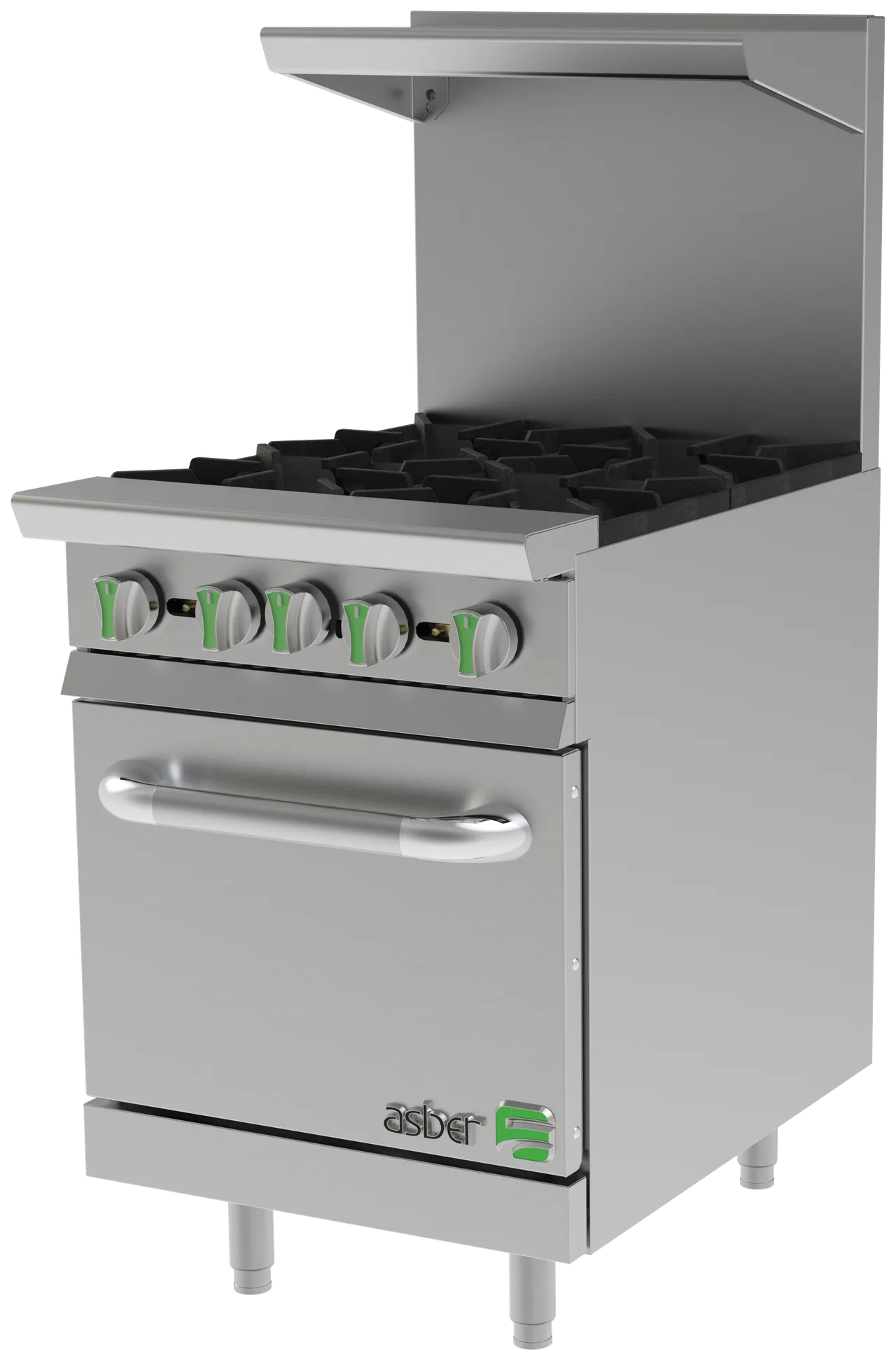 Asber AER 4 24 EM Gas 24" Restaurant Range