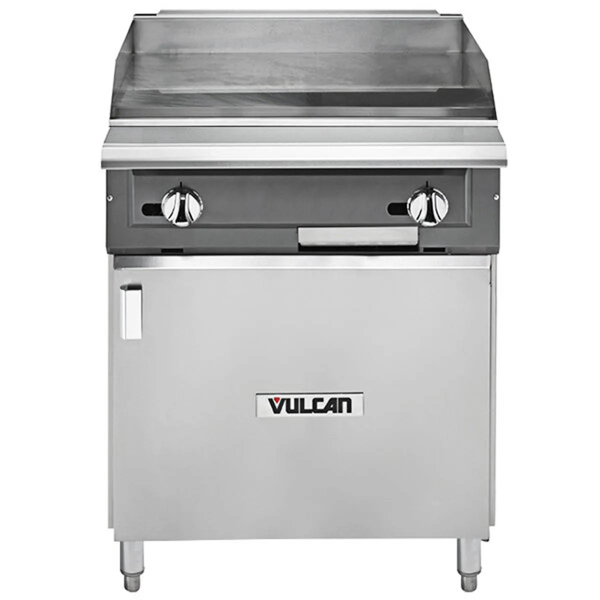 Vulcan VGM24B 24" Gas Heavy Duty Range, 24" Full Griddle w/ Manual Controls, (1) Cabinet Base, 60.000 BTU