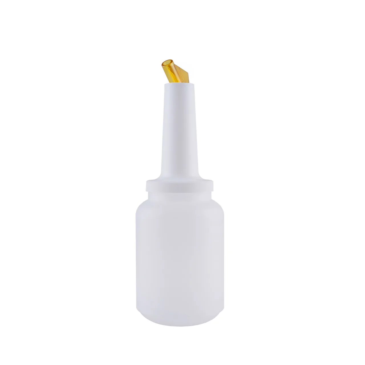CAC China PRBT-2YL Pour Bottle, 5" Tall, 2 Quart (64 oz) Capacity, Yellow Color, Spout & Lid