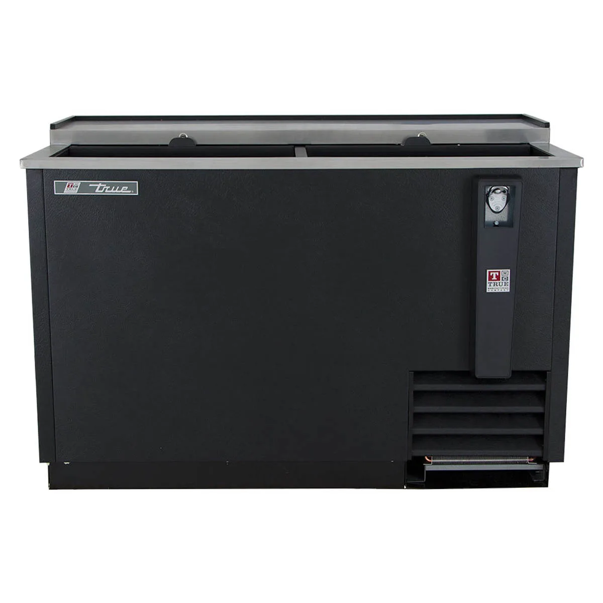 True TD-50-18-HC 49" Solid Slide Lid Deep Well Horizontal Bottle Cooler with Hydrocarbon 