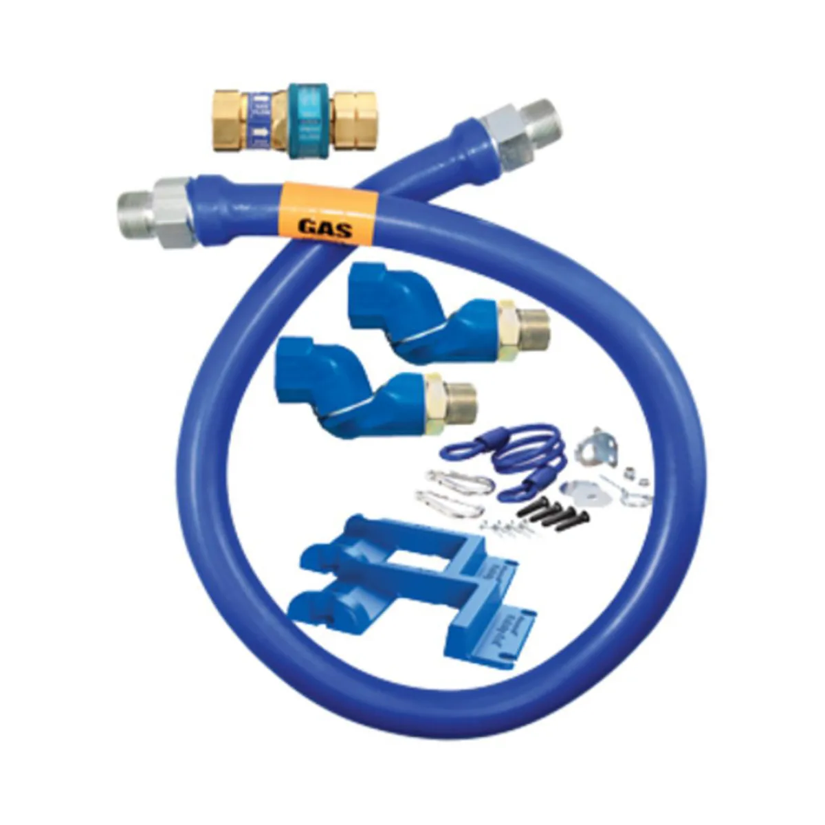 Dormont 1675BPQ2SR48BXPS SnapFast 48" Gas Connector Kit w/ Double Swivel MAX, Safety Set, in Box3/4" Dia