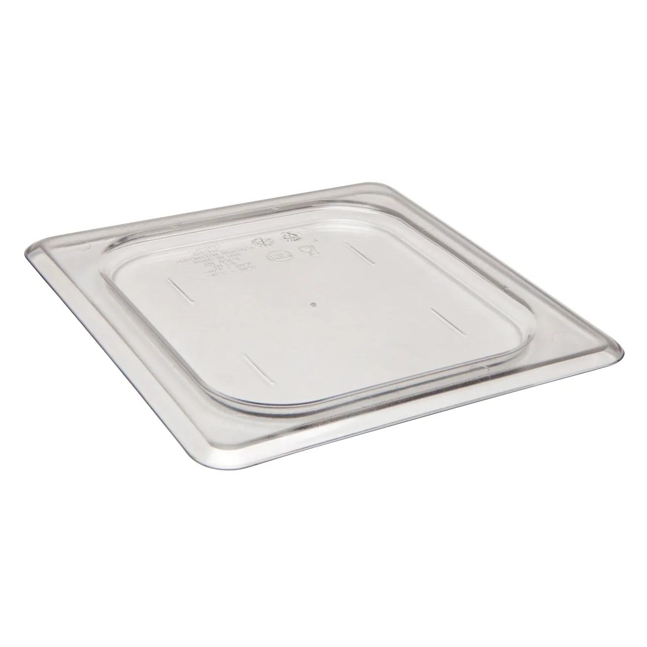 Cambro 60CWC135 - 1/6 Size Flat Clear Polycarbonate Food Pan Cover, NSF