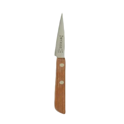 Thunder Group JAS013090 Carving Knife, 3-1/2" Blade, Riveted Wood Handle, Stainless Steel Blade