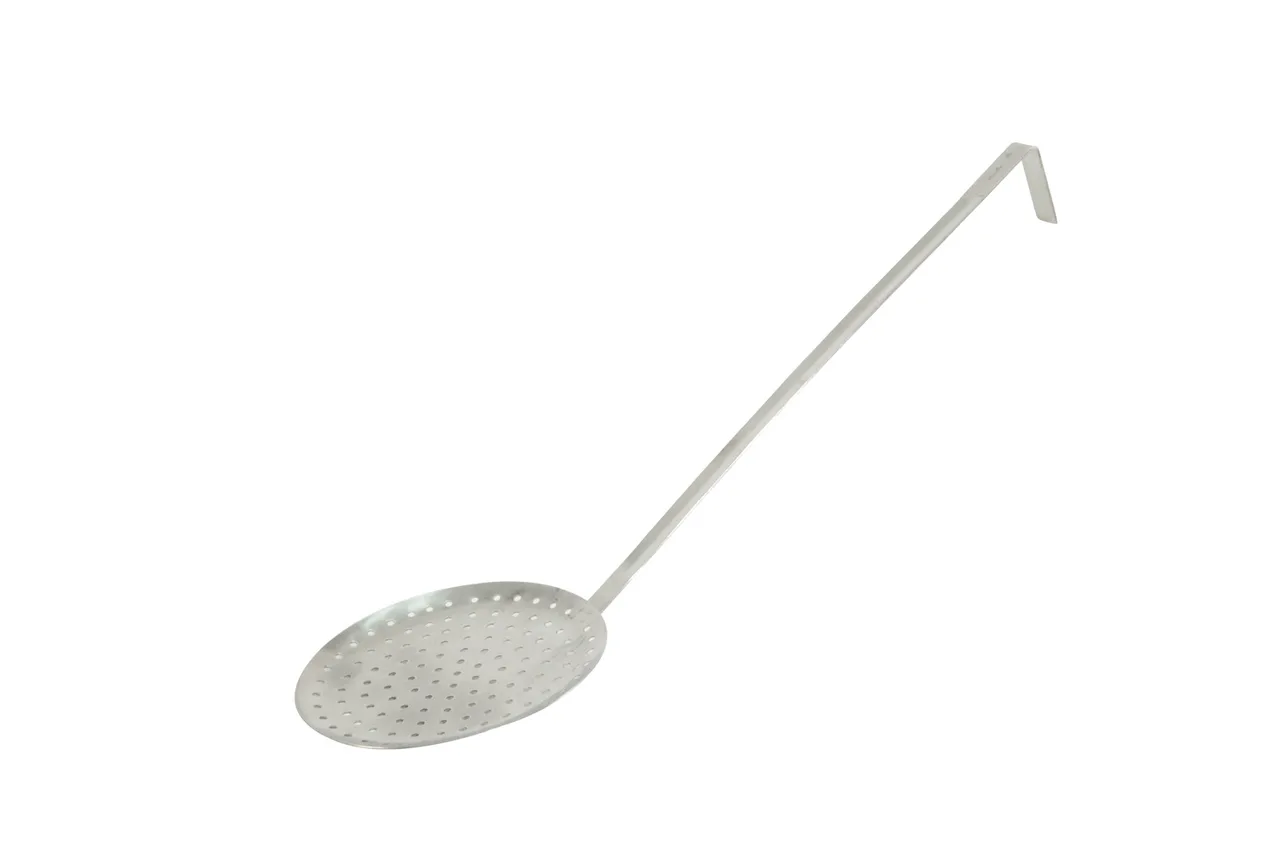 CAC China SSKM-60 Skimmer, 18" OAL, 6" dia. bowl, Coarse Mesh, Stainless Steel