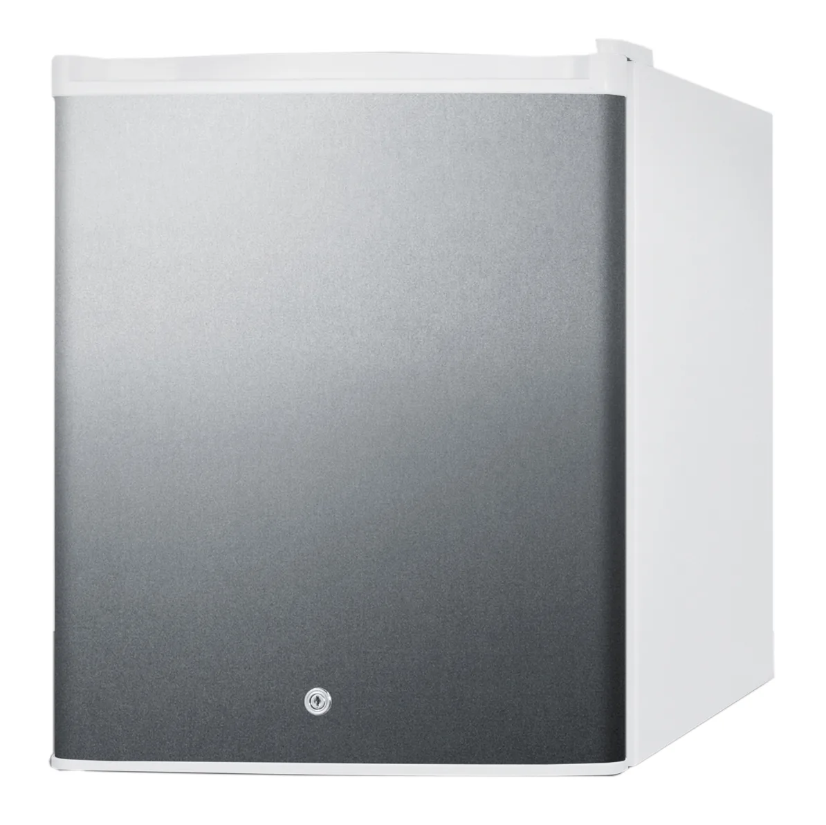 Summit FFAR25L7SS 17" Freestanding Compact Refrigerator in White, Stainless Steel Door, 1.7 cu.ft