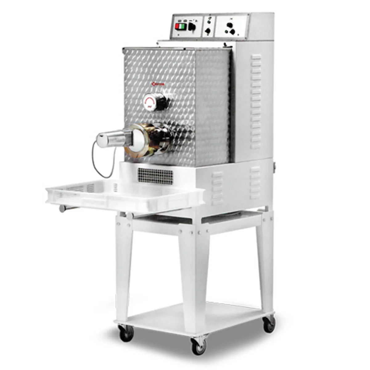 Omcan USA 16643 (PM-IT-0025) Floor Model Pasta Machine, 26 lbs Tank Capacity, 55 lbs Output/hr, 1-1/2 Hp