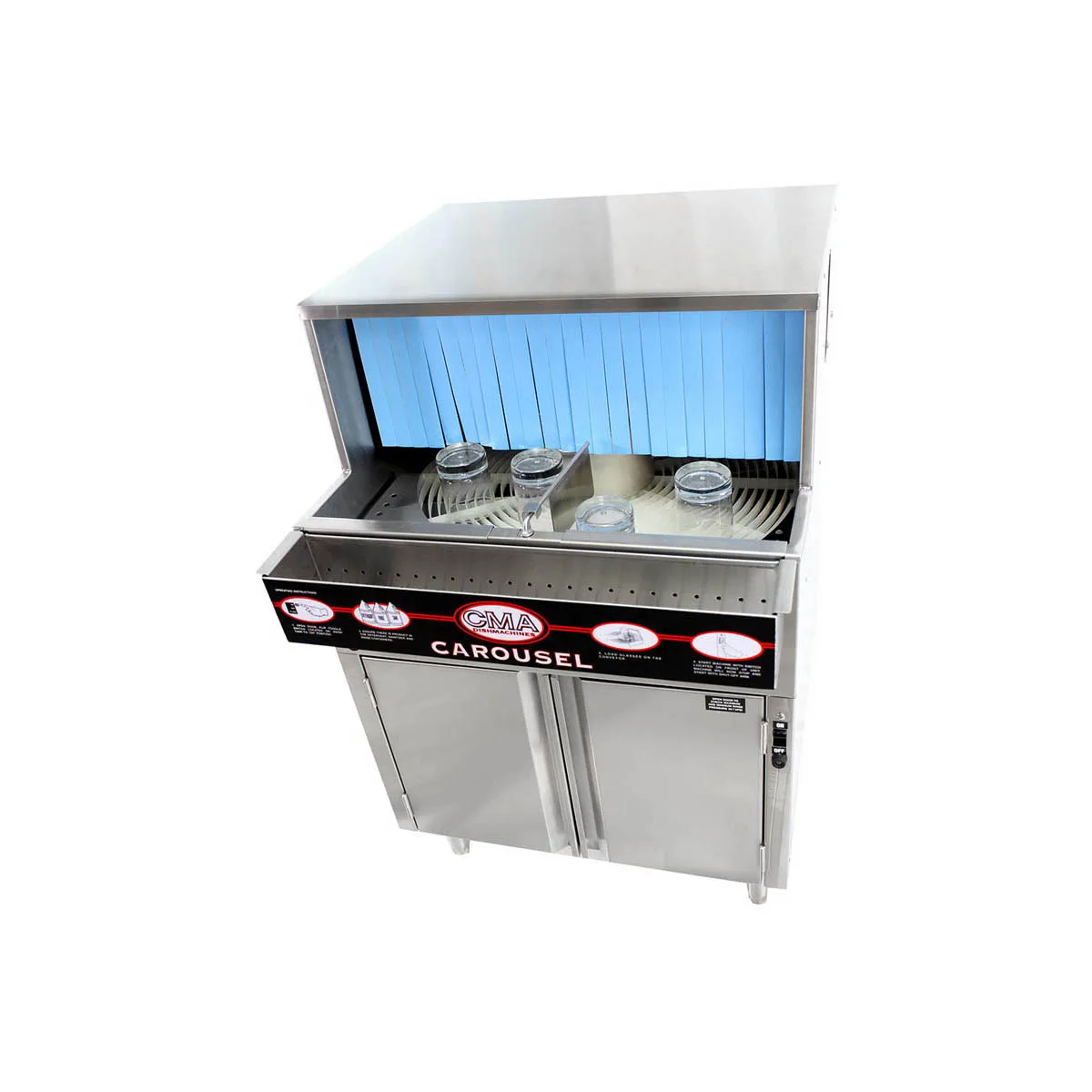 CMA Dishmachines GL-C 25" Rotary Undercounter Glasswasher, Low Temp - 1000 Glass/Hr - 208/230V