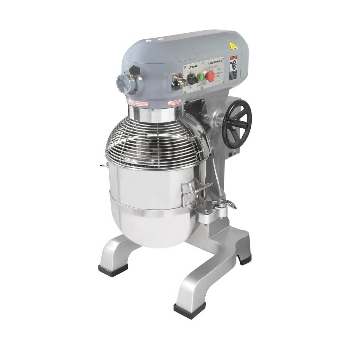 Adcraft BDPM-30 Black Diamond 30 qt Planetary Mixer with Timer, #12 HUB, 3-Speed, 2-2/5 hp, 120V