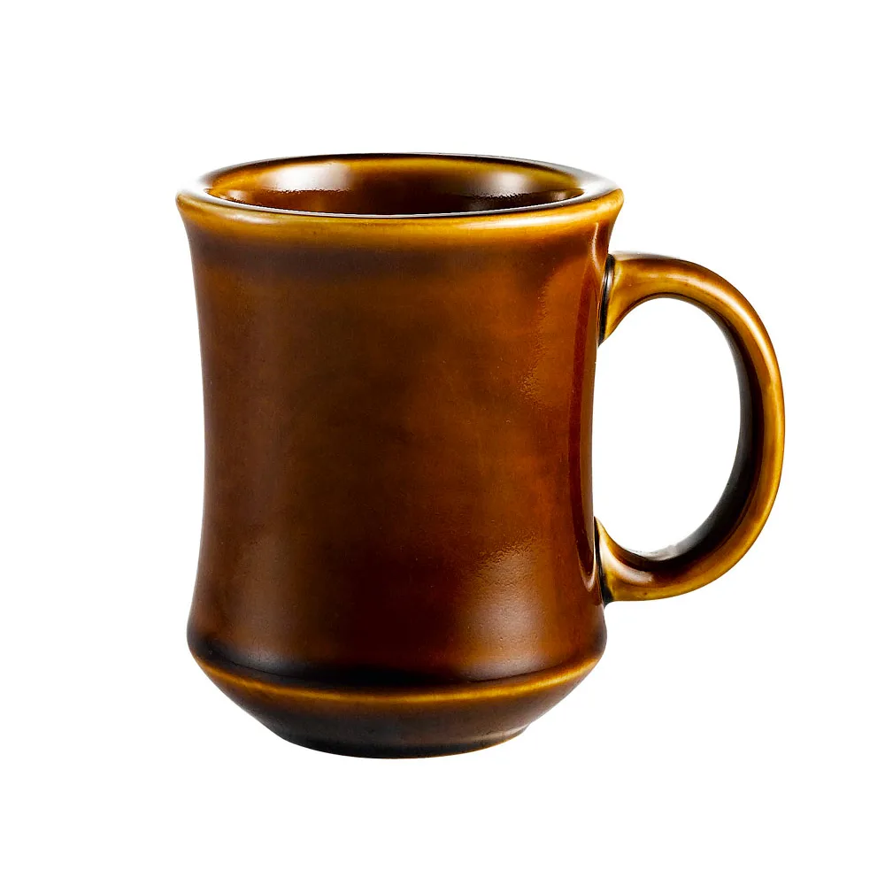 CAC China PM-7-C - Provo 7 oz Ceramic Mug, 3.25" Dia x 4" H, Caramel Finish, Dishwasher Safe - 1 Dozen