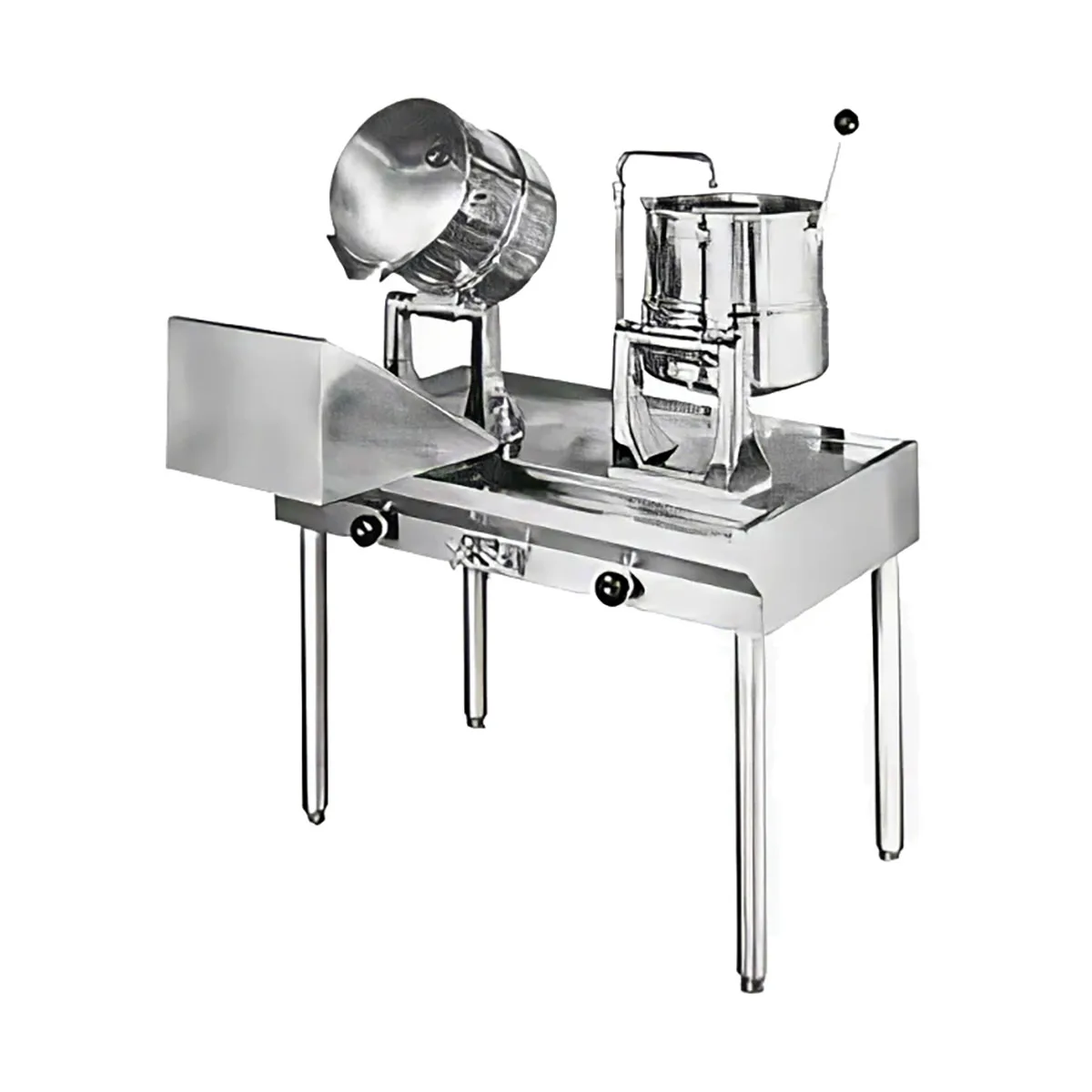 Groen 158670 10 Gallon Floor Tilting 2/3 Steam Jacketed Direct Steam Kettle Cabinet Assembly