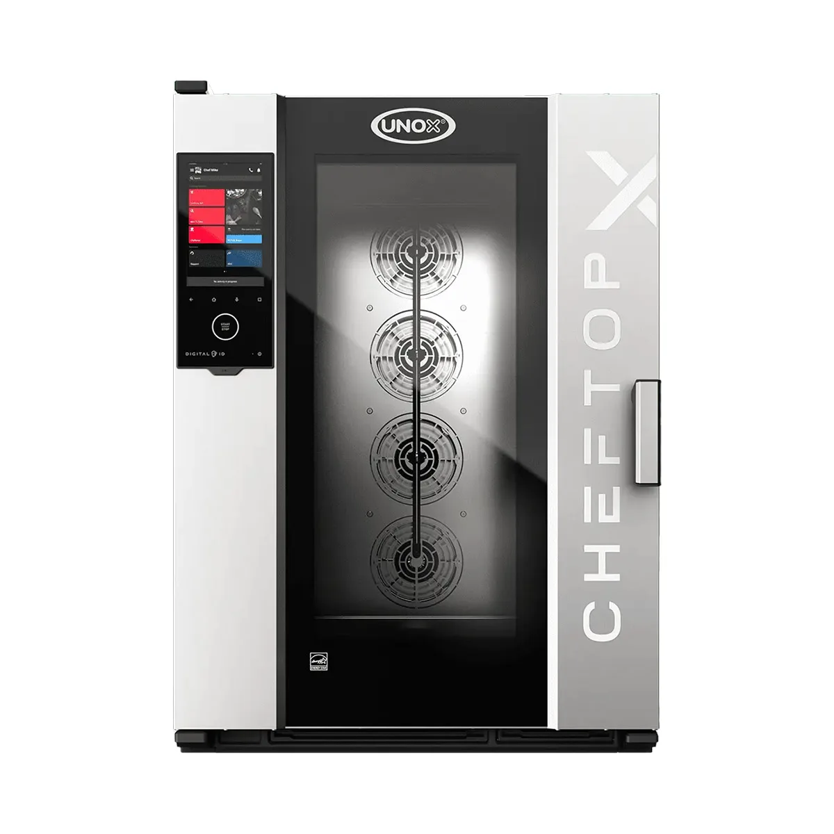 UNOX XADA-10FS-EXRS-ET Full Size 10 Pan Electric Combi Oven w/ Touchscreen, Right-to-Left Door, 208/240V