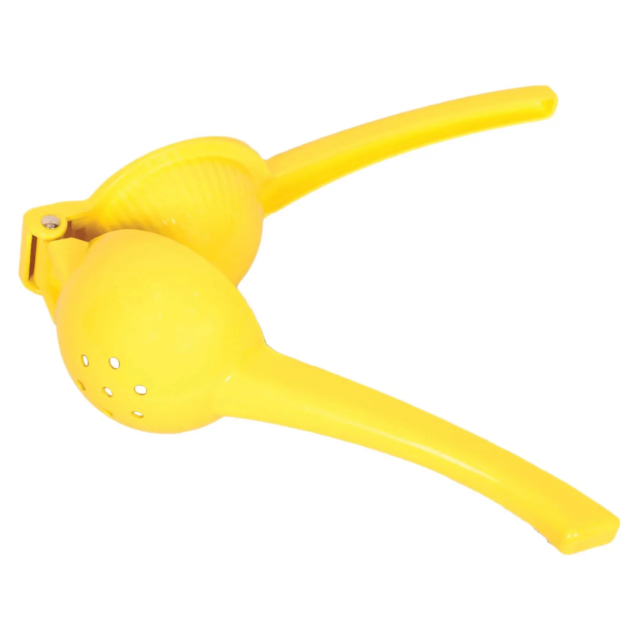 Omcan USA 80294 Citrus Squeezer – Yellow Aluminum Lemon Lime Tool, Metal Design for Fresh Juice