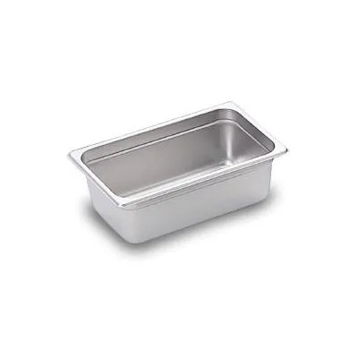 Omcan USA 80273 Stainless Steel Steam Table Pan, 1/4 Size, 10-5/16" x 6-5/16" x 4" Deep, NSF