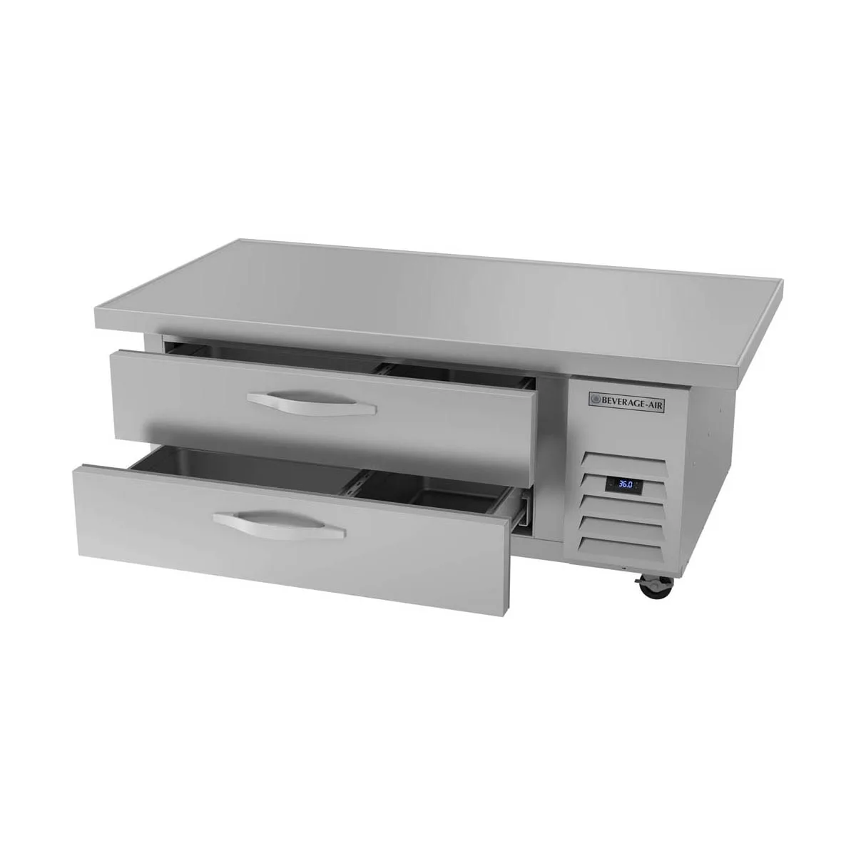 Beverage Air WTRCS52HC-60 60" 2 Drawers Refrigerated Chef Base w/ Marine Edge, 9.6 cu. ft.