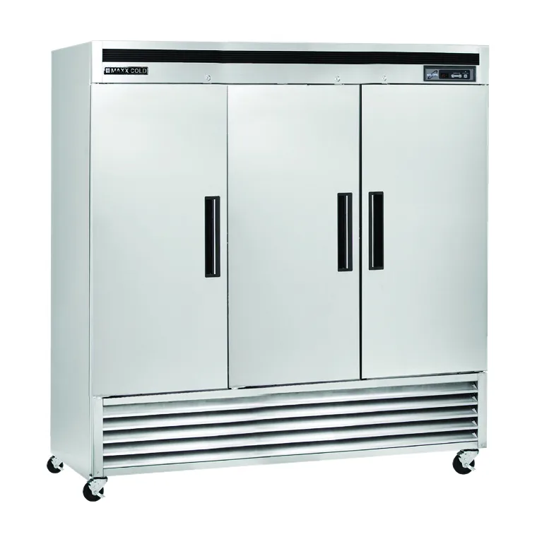 Maxx Cold MCF-72FDHC 81" Three Section Reach-In Freezer w/ 3 Solid Doors, Bottom Mount, 67 cu. ft.