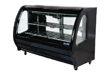 Pro‑Kold DDC 80 SS – 74" Curved‑Glass Deli Case, Stainless Doors, 36‑41°F, R134a, 1/3 HP Compressor