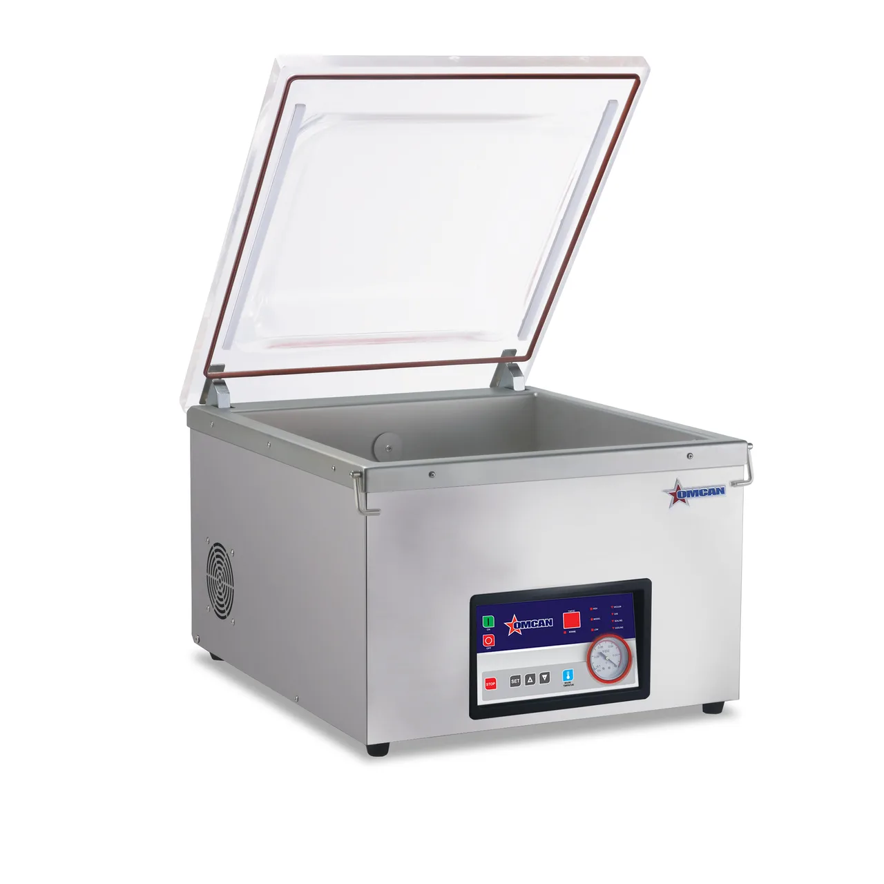 Omcan USA 44594 Countertop Chamber Vacuum Packaging Machine with 20.47" x 0.31" Seal Bar