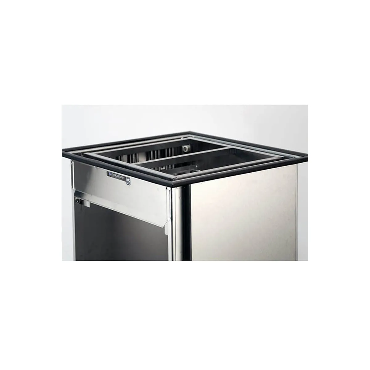 Lakeside 997 Stainless Steel Mobile Cup & Glass Rack Dispenser w/ Open Base 