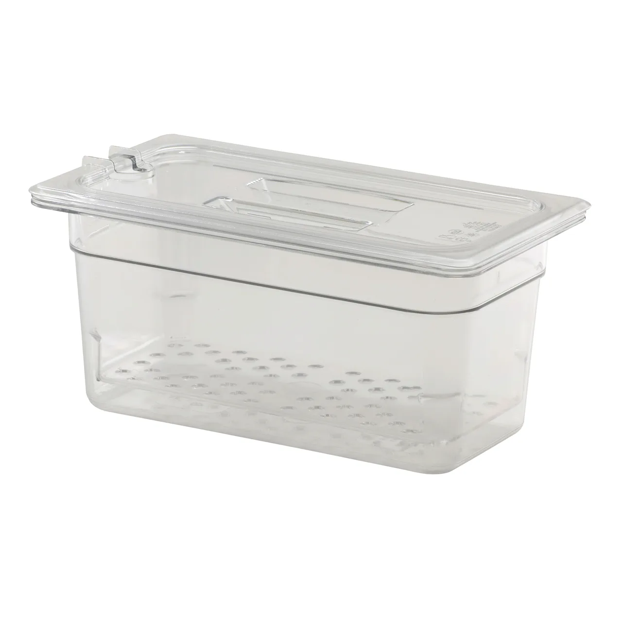 Cambro 35CLRCW135 Colander - 1/3 Size Clear Polycarbonate, 6-15/16" x 12-3/4" x 5" Deep, NSF