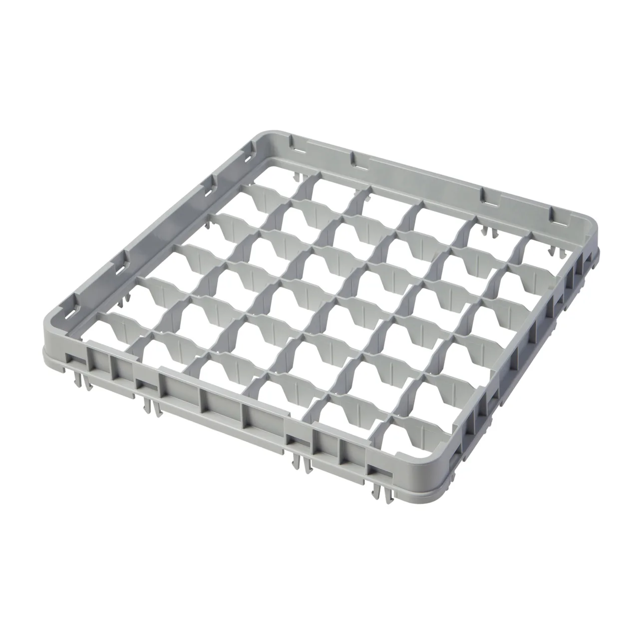Cambro 36E2151 Half Drop Extender, Full Size, 36 Compartments, Soft Gray, 19-5/8" x 19-5/8" x 2"