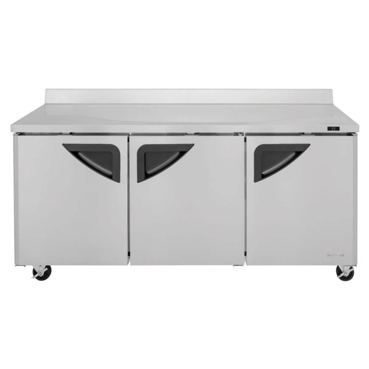 Turbo Air TWR-72SD-N 72" 3-Section Worktop Refrigerator w/ 3 Doors, 19 cu. ft.