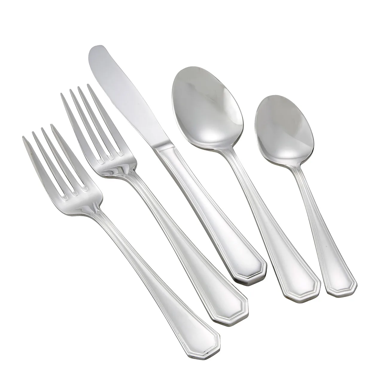 Winco 0035-11 European Dinner Fork, 8.25" Victoria, Heavy 18/8 Stainless Steel Finish - 1 Dozen