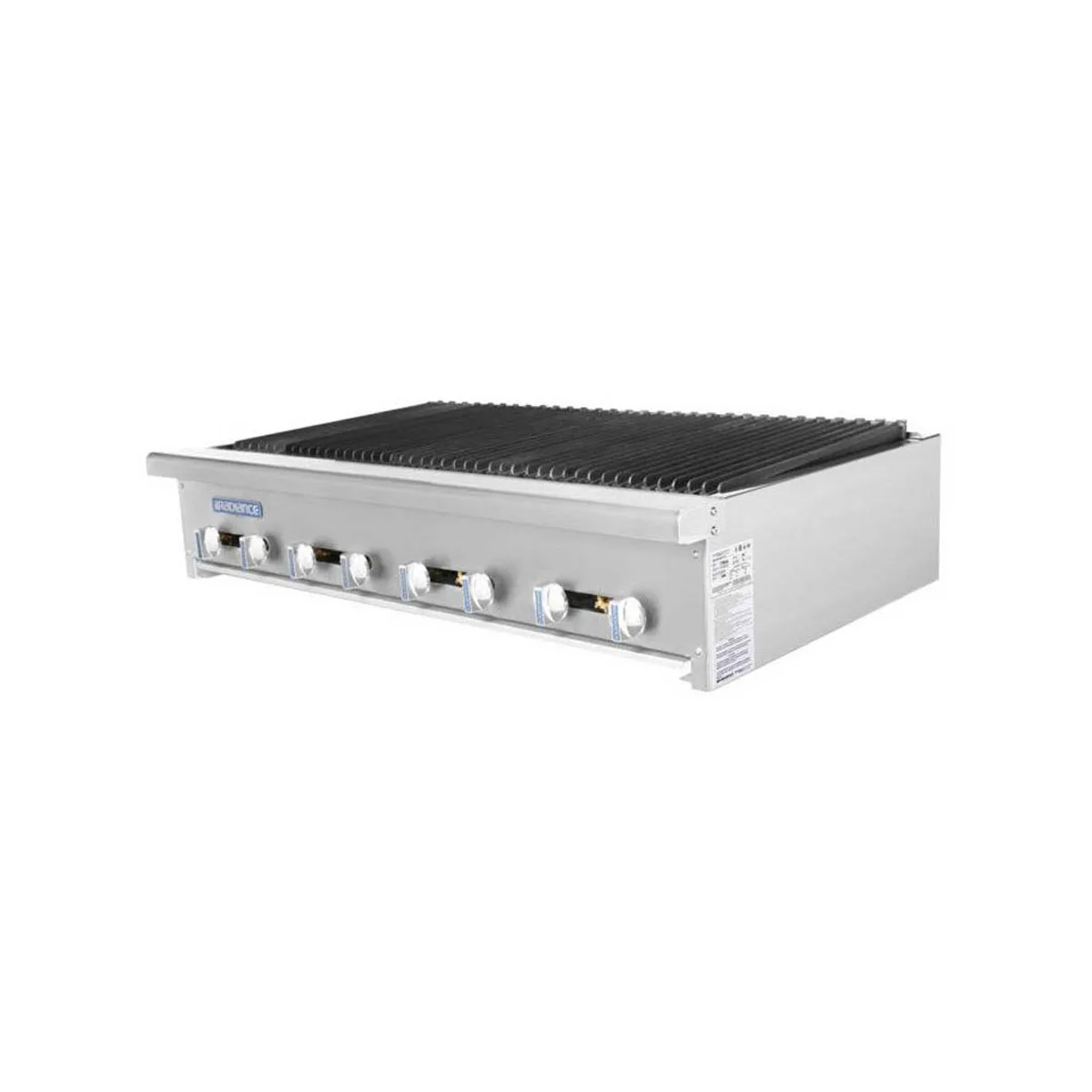 Turbo Air TARB-48 48" Countertop Gas Radiant Charbroiler w/ (8) Burners, 120.000 BTU