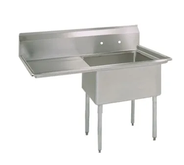 BK Resources BKS-1-1824-14-24L One Compartment Sink, 44-1/2"W X 29-13/16"D X 43-3/4"H