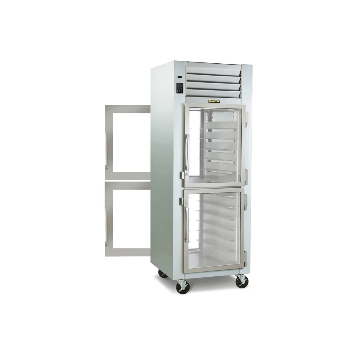 Traulsen RHT126WP-HHG 30" 1-Section Pass-Thru Refrigerator w/ 4 Half Glass Doors, Remote, 20.65 cu. ft.