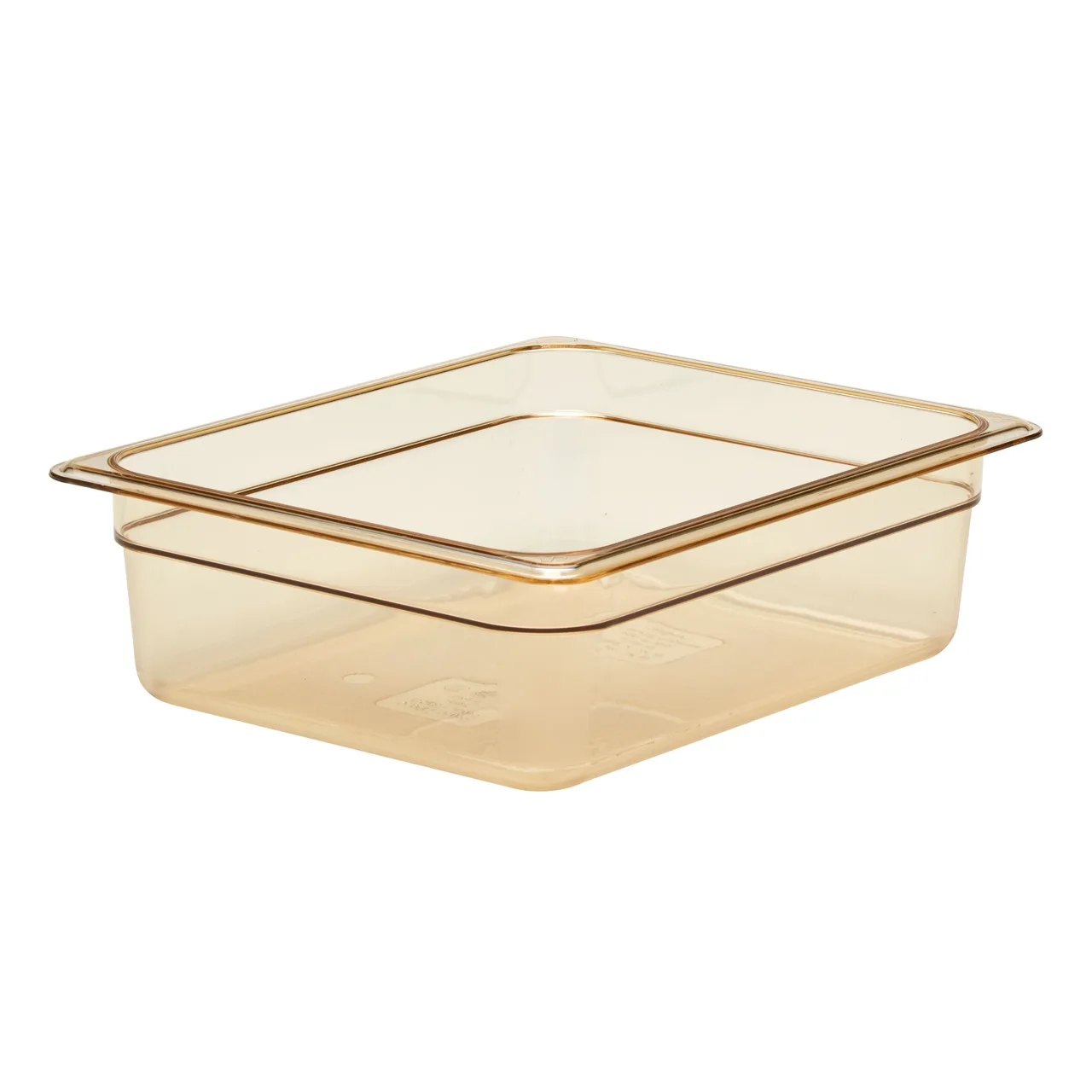 Cambro 24HP150 H‑Pan Food Pan – ½ Size, 4″ Deep Amber Plastic, Non‑Stick, -40°F to 375°F, NSF