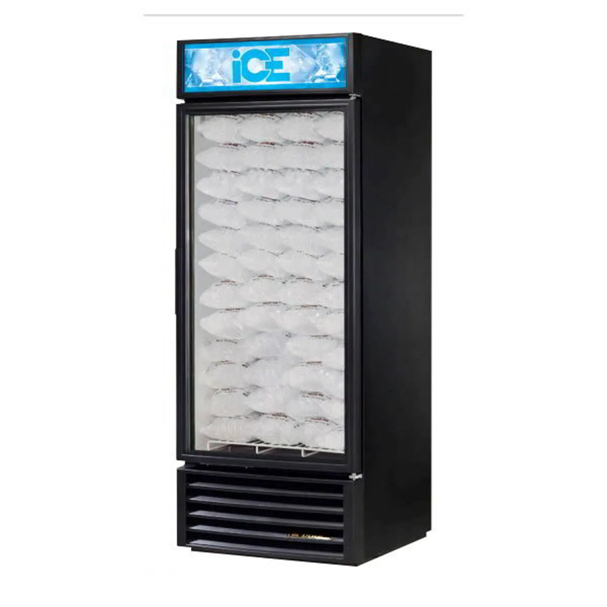 True GDIM-26NT-HC~TSL01 30" Indoor Ice Merchandiser w/ Glass Door, Auto Defrost, 24 cu. ft.