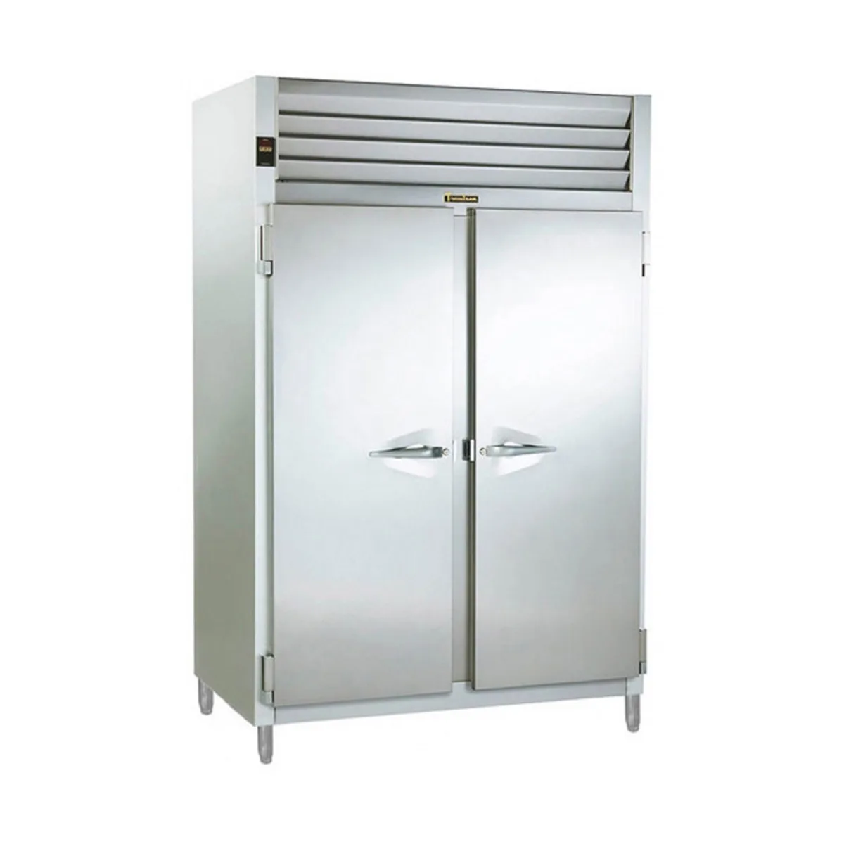 Traulsen RHT232WP-FHS 58" 2-Section Pass-Thru Refrigerator w/ 4 Solid Doors, Remote, 53.4 cu. ft.