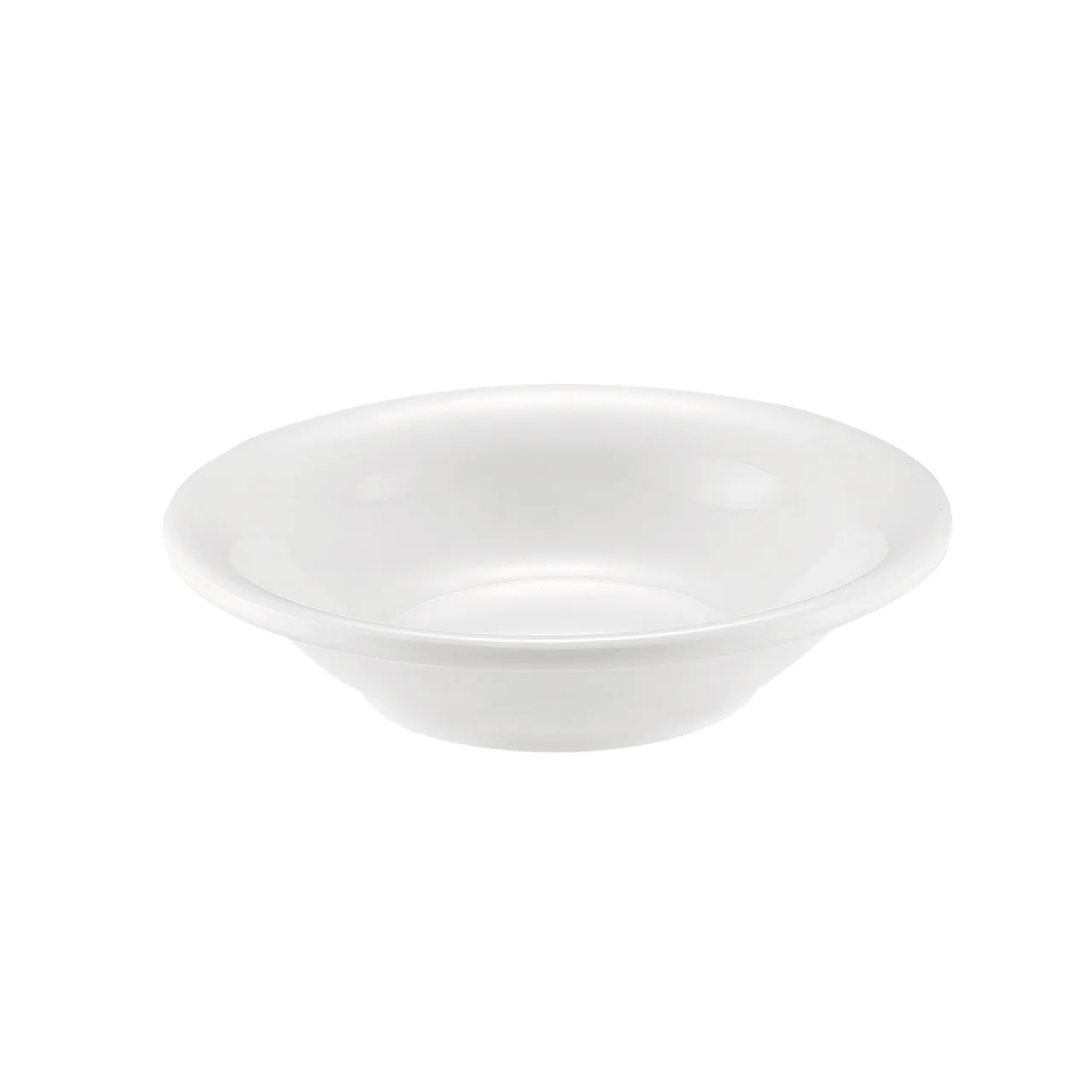 CAC China MLRN-11 Maxwell Fruit Dish, 5 oz (4‑7/8" Dia.), White Melamine, Dishwasher Safe - 1 Dozen