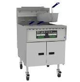 Pitco SGM24 Floor Model Gas Full Pot Fryer, 140-150 lbs Oil Capacity, Solid State Controls, 165.000 BTU
