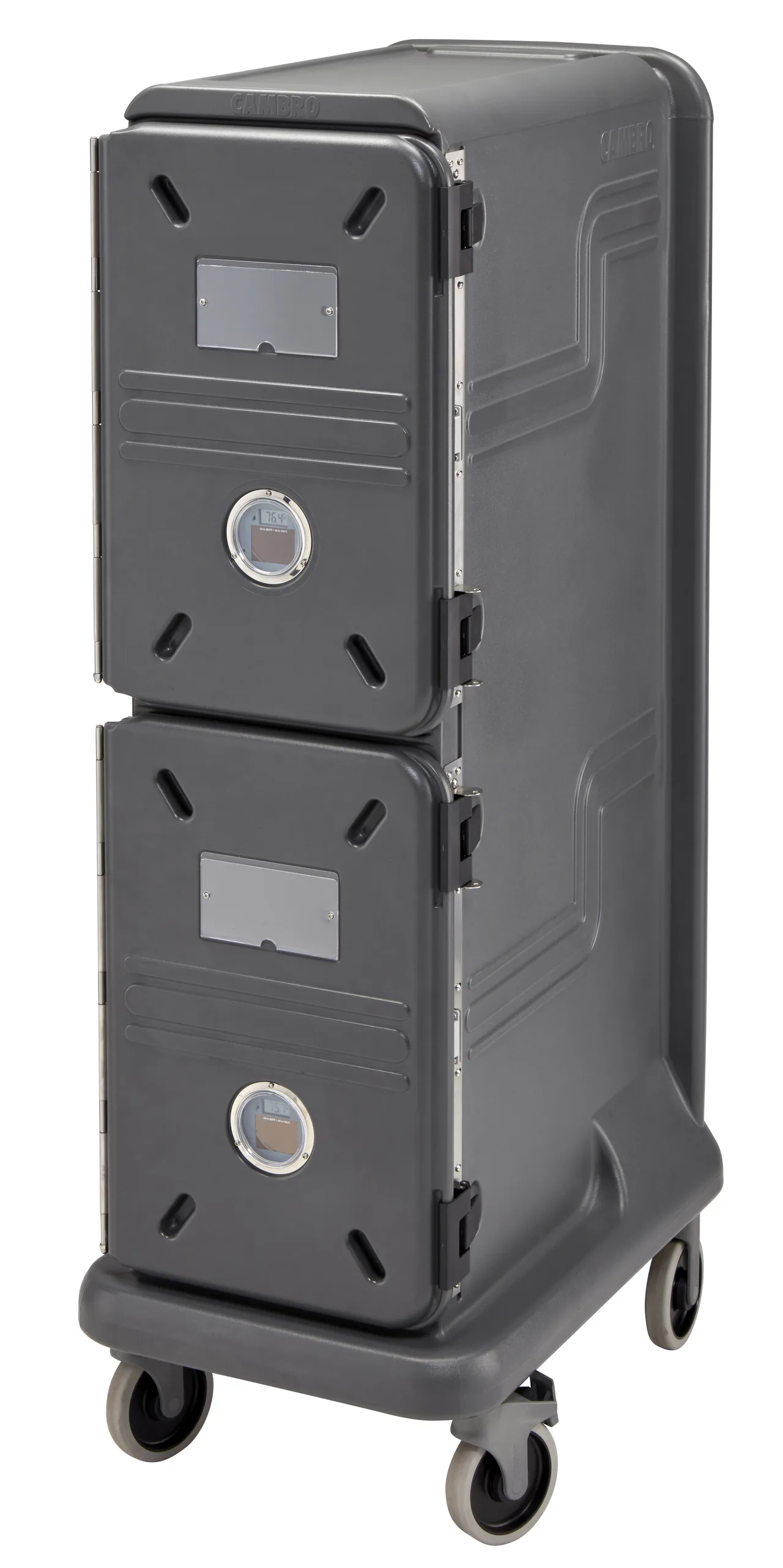 Cambro PCU1000CC615 Pro Cart Ultra™ Cold Insulated Food Carrier w/ Front Loading , Charcoal Gray, 115v