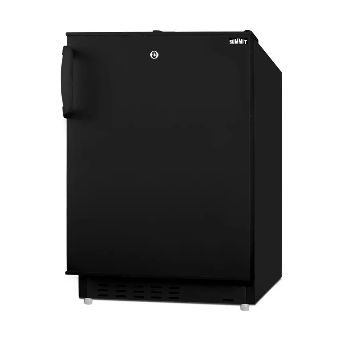 Summit ALRF49B 20" Built-in or Freestanding Undercounter Refrigerator Freezer in Black, 2.68 cu. ft.