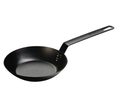 Lodge CRS8 Skillet – 8" Dia., 3-2/5" H, Riveted Handle, Heavy Gauge Carbon Steel, Induction Ready